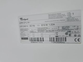 Nevera Americana Whirlpool acero inoxidable