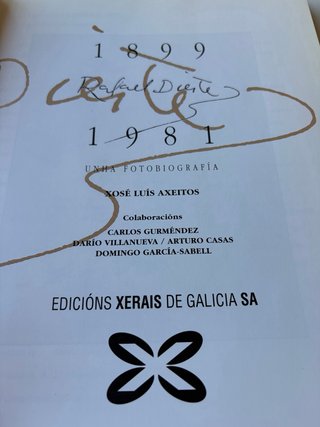 Libro Rafael Dieste 1981 ed.Xerais