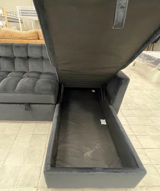 Sofá Cama Chaise Longue Negro