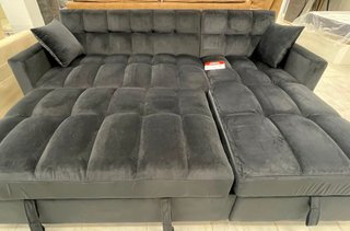 Sofá Cama Chaise Longue Negro