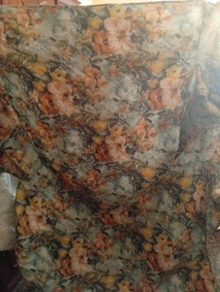 Fundas Sofá 2 Plazas y Cojines Flores