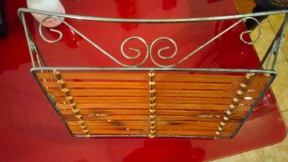 Bandejas de madera y metal