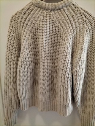 Jersey Zara Lana Beige/Blanco