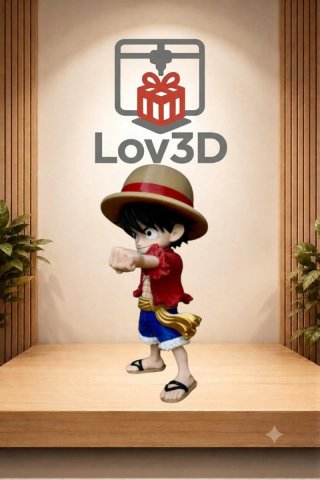 Figura Luffy 3D 30cm