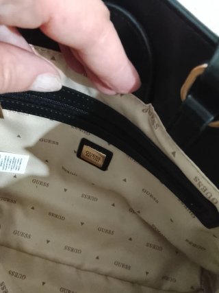 Borsa Guess est 1981 Nera Oro