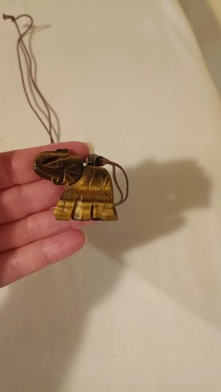 Colgante Elefante Piedra Ojo de Tigre
