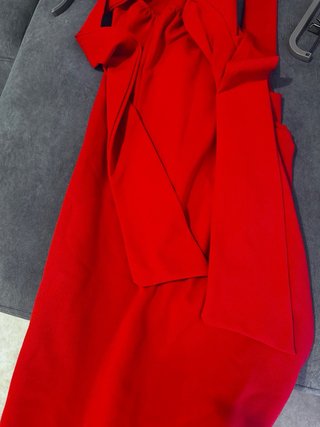 Vestido invitada rojo.