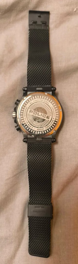 Reloj Police Dorado y Verde Militar