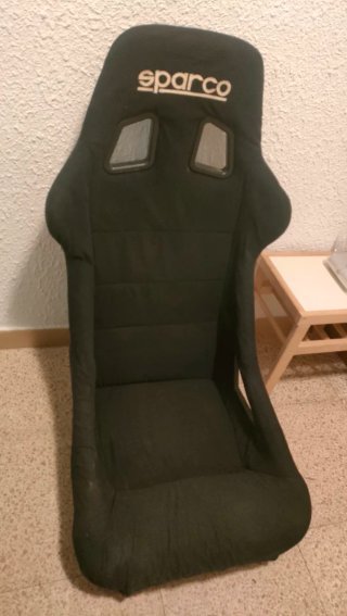 Backet Sparco Negro Competición