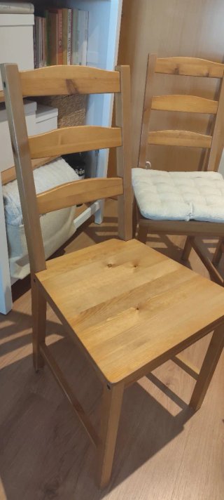 Juego 4 Sillas Madera Ikea