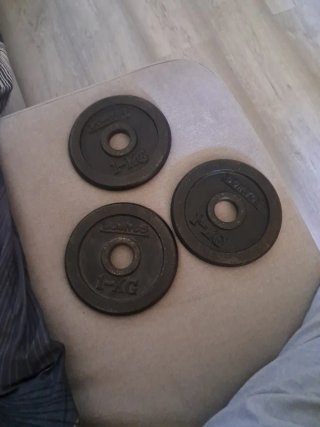 Discos de peso Domyos 1 kg (3 unidades)