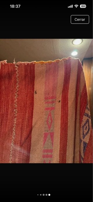 Alfombra peruana de lana