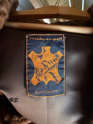 Chaqueta Piel Astracán Marrón