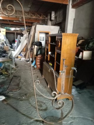 Candelabro gigante hierro forjado