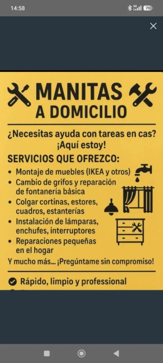 Manitas a domicilio!
