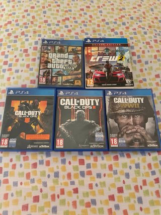 PS4 500 GB + Mando Original + 5 Juegos + Cables