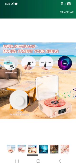 Altavoz Bluetooth retro nuevo a estrenar