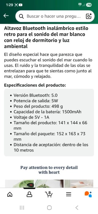 Altavoz Bluetooth retro nuevo a estrenar