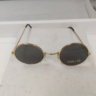 Gafas Sol Vintage John Lennon Redondas Doradas