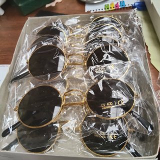 Gafas Sol Vintage John Lennon Redondas Doradas