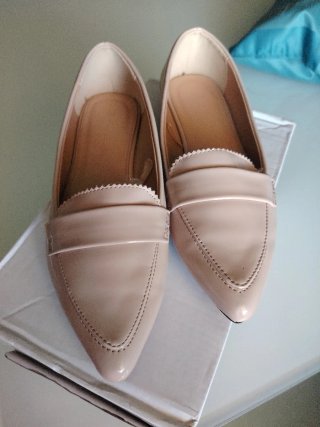 Mocasines Lefties charol maquillaje T.36