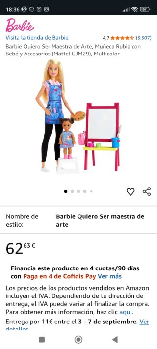 Barbie Profesora y Alumna Sin Abrir