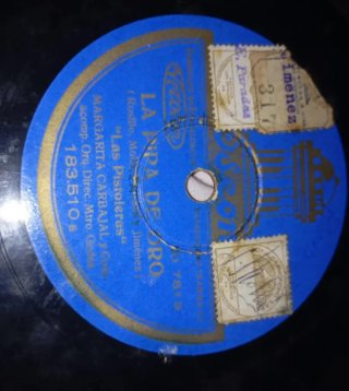 Lote 11 Discos Pizarra 78 RPM De Época 1929 - 1932