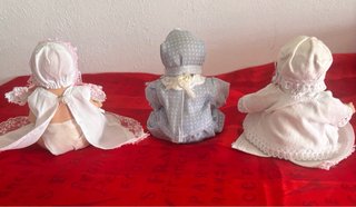 Lote 3 Bambole in Porcellana Vintage per Bambini (lotto 20-3)