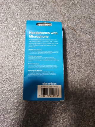 Auriculares con micrófono azul