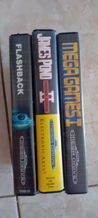 3 Juegos Mega Drive: Flashback, James Pond, Mega G