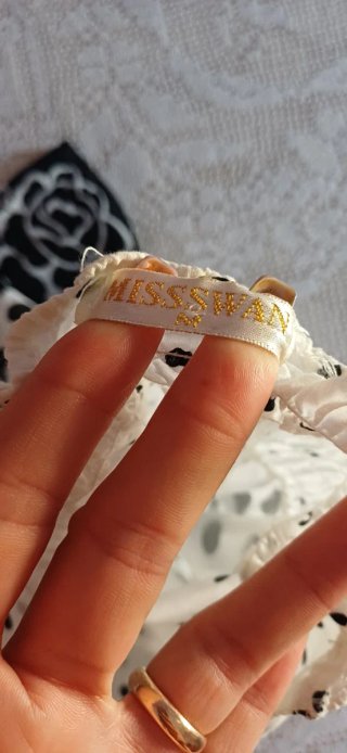Vestitino donna fantasia pois e rose taglia S