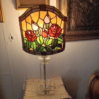Lampada Tiffany Vetro Cristallo H.48