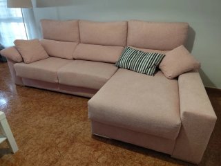 Sofá Chaise Longue Rosa Palo 290cm