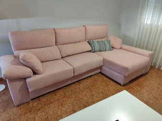 Sofá Chaise Longue Rosa Palo 290cm