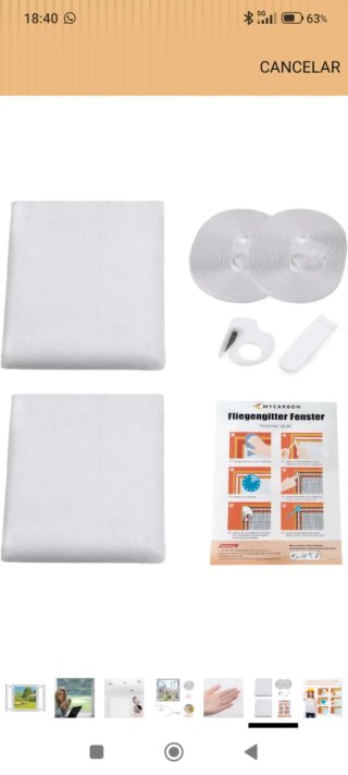 Mosquitera MYCARBON 2uds 110x110cm