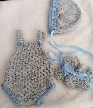 Conjunto bebé punto algodón