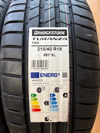 2 Bridgestone Turanza T005 215/40/18 89Y