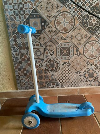 Pattini per bambini a 3 ruote blu