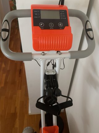 Bicicleta Estática Plegable HOMCOM con Respaldo