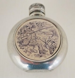 Piccola Fiaschetta Vintage in Peltro