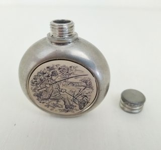 Piccola Fiaschetta Vintage in Peltro