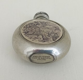 Piccola Fiaschetta Vintage in Peltro