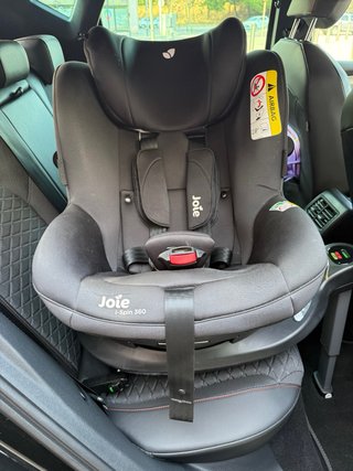 Silla de coche Joie Grupo 0+/1 Negra, giratoria