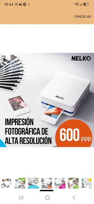 Impresora Fotográfica Mini Nelko Blanca nuevo prec