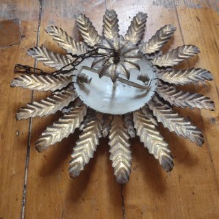 Antigua lámpara sol Eguzki Lore metal