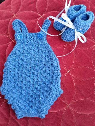 Conjunto bebé algodón azul