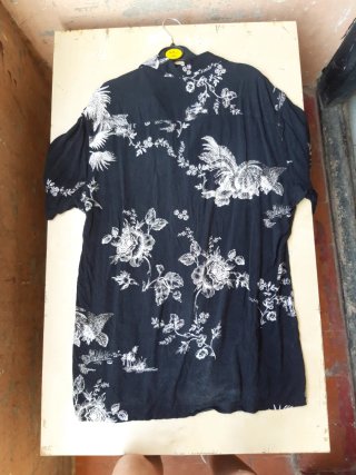 Camisa Mango Hombre Manga Corta Estampada