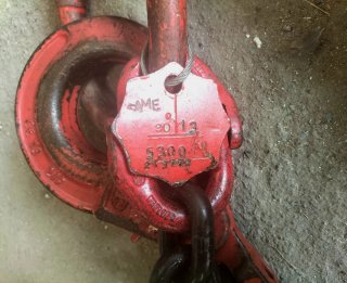 Lote de cadenas y eslingas para grúas con poco uso
