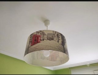 Lámpara de techo tela Londres