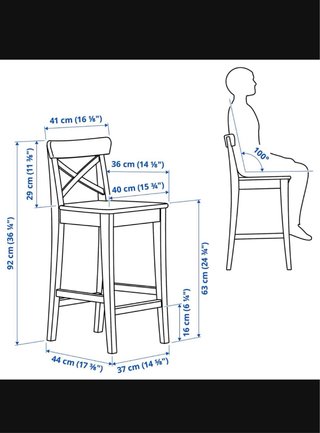 Taburetes Altos Madera Ikea opción 1 o 2 unidades